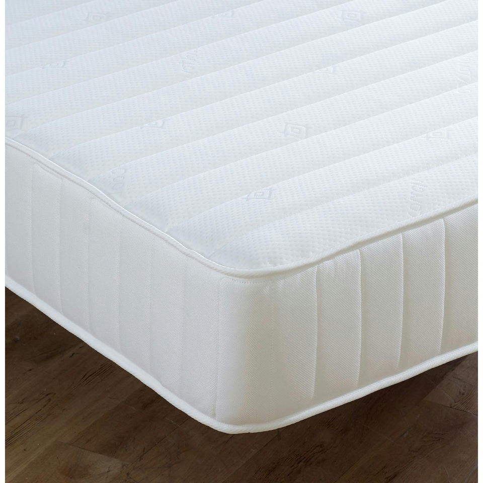 image 1 of Grey Collection Straight Line Mattress - Memory Foam  & Open Coil Spring Support | White | Short Single