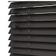 image 1 of 105cm Ink Black Wooden Venetian Blinds With Strings (130cm drop)