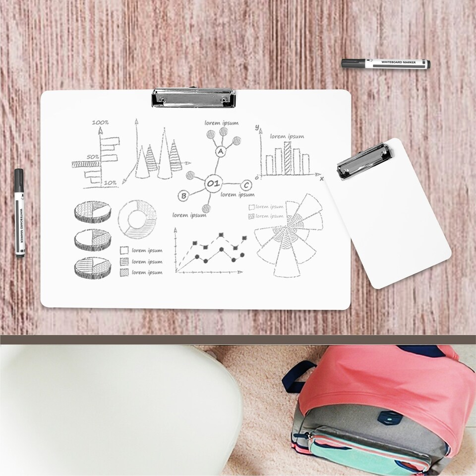 image 1 of A4 Erasable Whiteboard Clipboard by Janrax