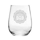 image 1 of Personalised World's Best Dad Engraved Stemless Wine Gin Tumbler