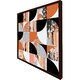 image 3 of Geometric circles in autumn colours (Picture Frame) White | L