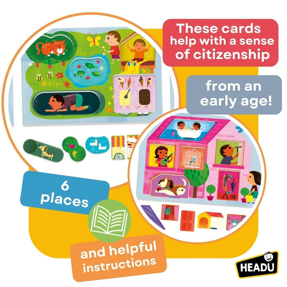 image 1 of Headu Baby Play Town Montessori