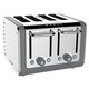 image 1 of Dualit Architect 4 Slot Grey Body With White Panel Toaster