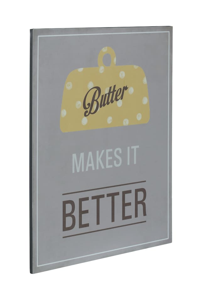 image 1 of Butter Makes It Better Wall Plaque | Multi