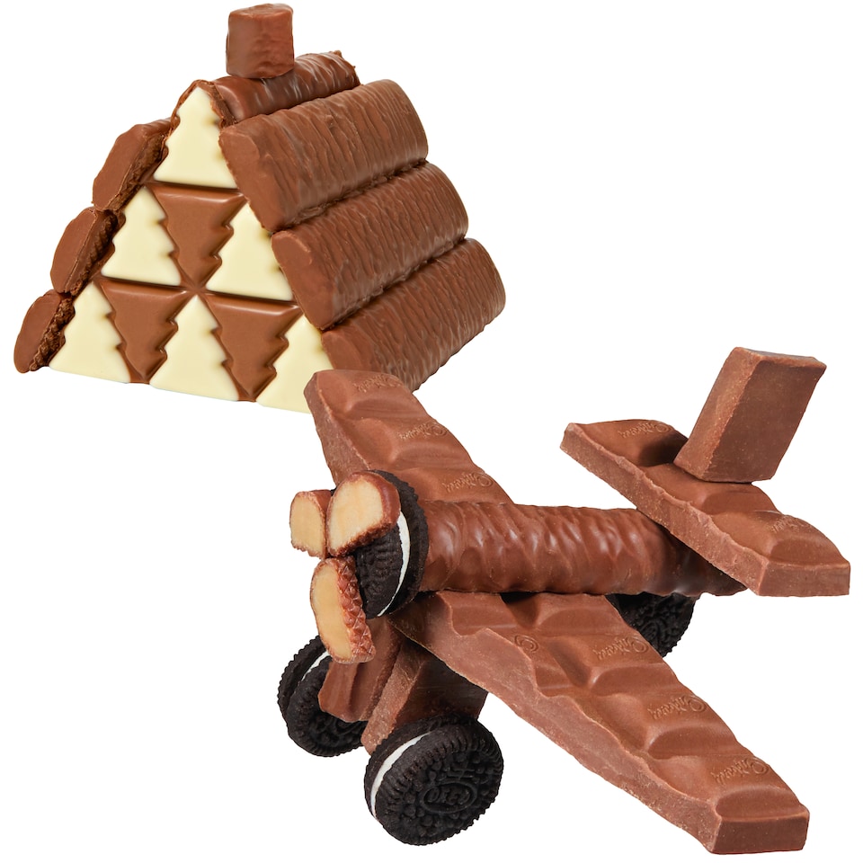 Oreo Bundle Cadbury Dairy Milk and Oreo Make Your Own Aeroplane & Christmas Cabin ...