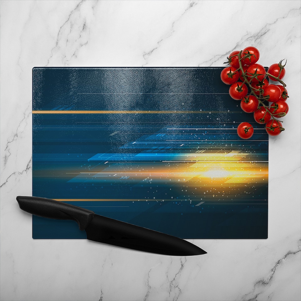 image 1 of Speed Movement Glass Chopping Board | Multi