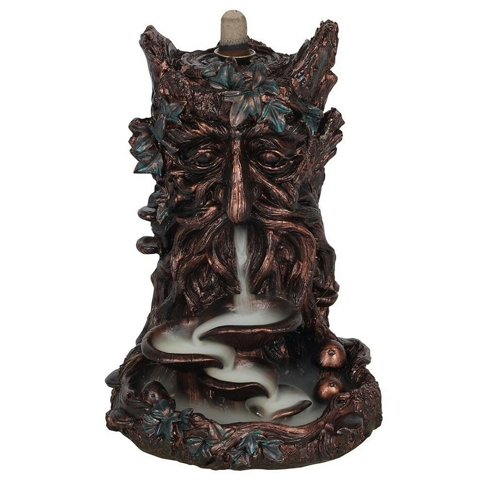 image 1 of Something Different Tree Man Backflow Incense Burner - Bronze - One Size