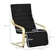 image 3 of HOMCOM Lounge Chair Recliner Adjustable Footrest Home Black