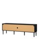 image 4 of Media TV Unit with 2 Doors 1 Drawer in Black