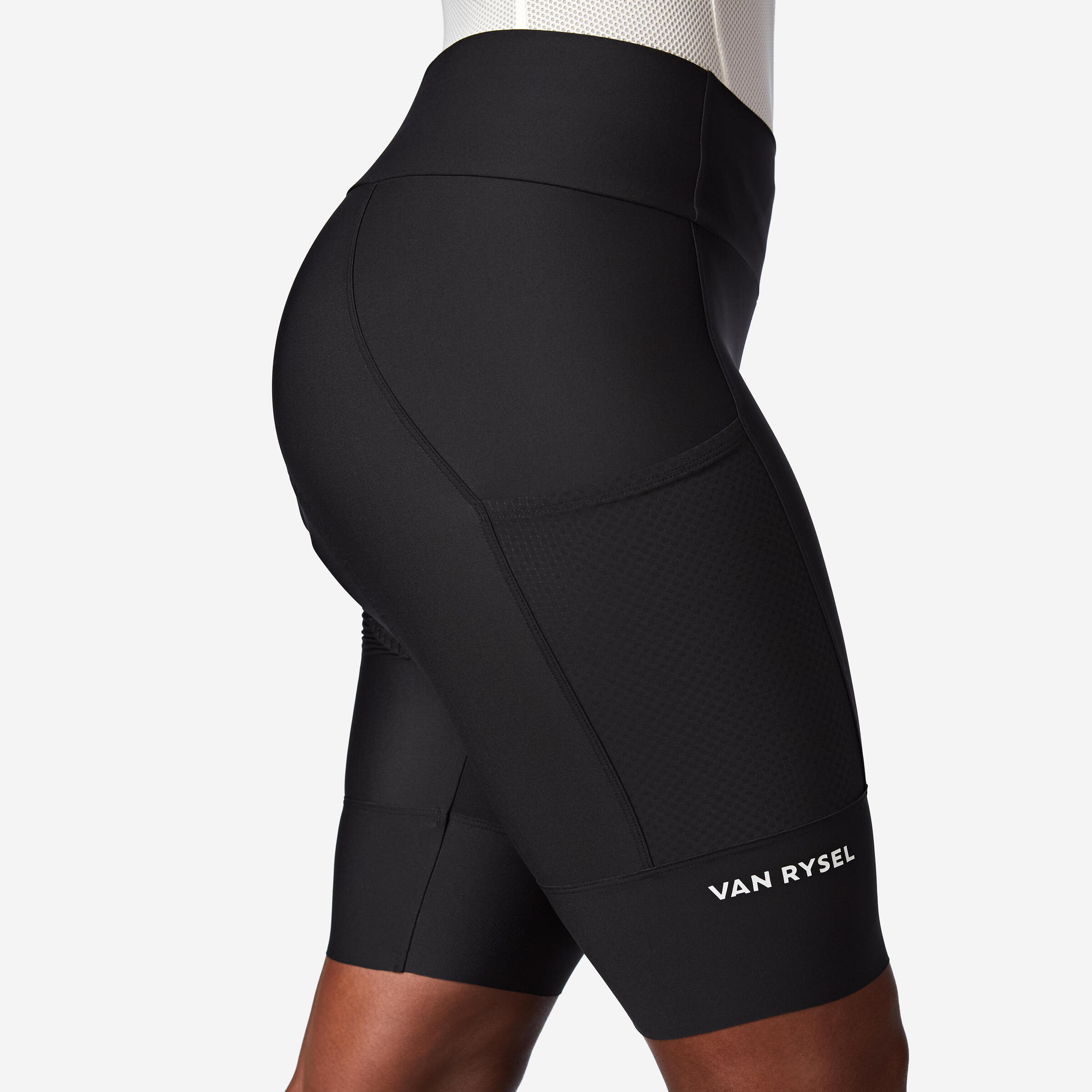 Decathlon Women s Bibless Endurance Road Cycling Shorts EDR Black Decathlon Women s Bibless Endurance Road Cycling Shorts EDR Black