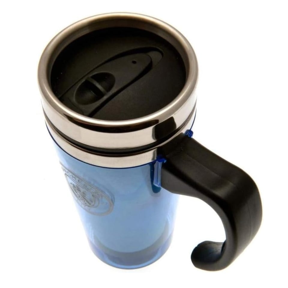 image 1 of Manchester City FC Handle Travel Mug | Blue | 1