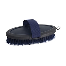 Coldstream Faux Leather Body Brush - Navy/Black - 18.3 x 9cm