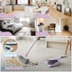 image 6 of 2-in-1 Indoor Sweeping Broom & Dustpan Set Ergonomic Floor Cleaning Kit | Multi | Lilac