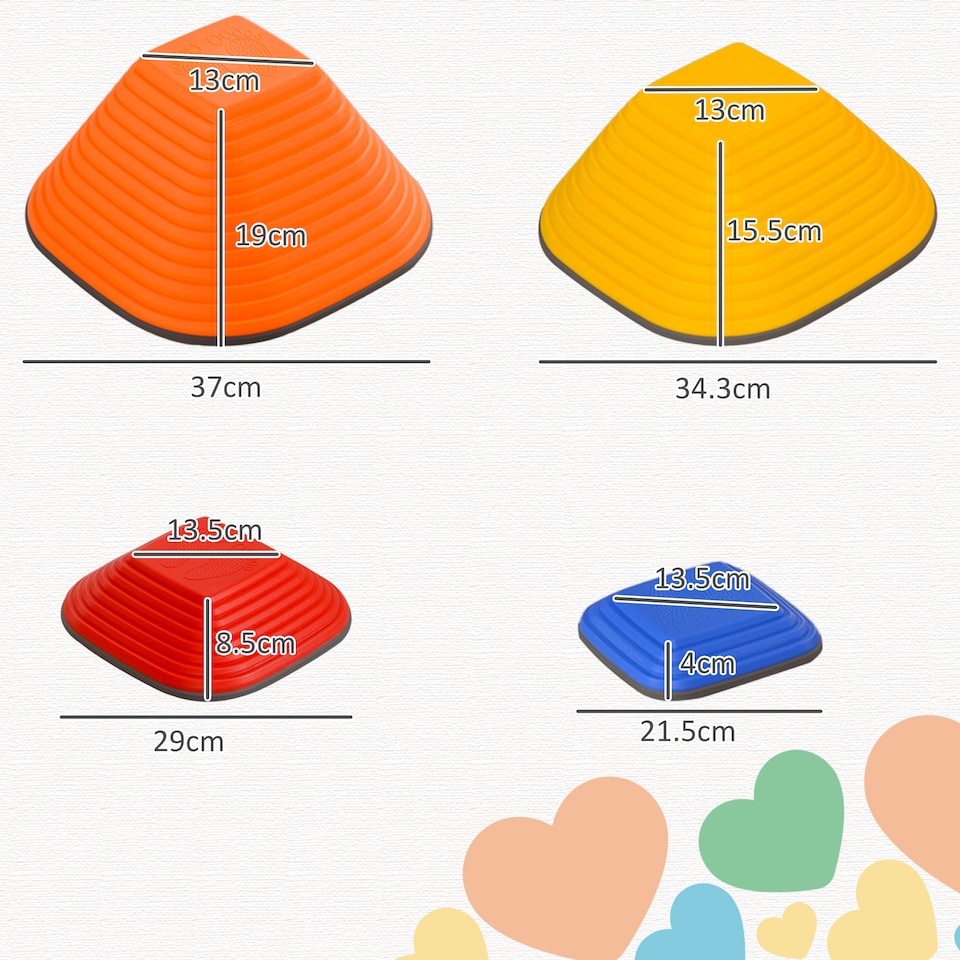 image 1 of AIYAPLAY Balance Stepping Stones, 11-Piece Sensory Toy for Ages 3-8 Years