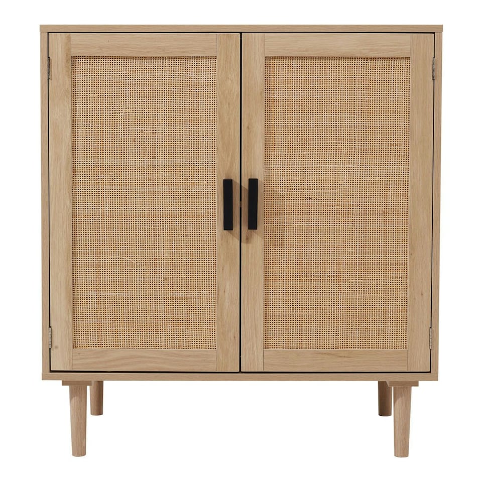 image 1 of Living and Home Rattan Sideboard with Double Doors