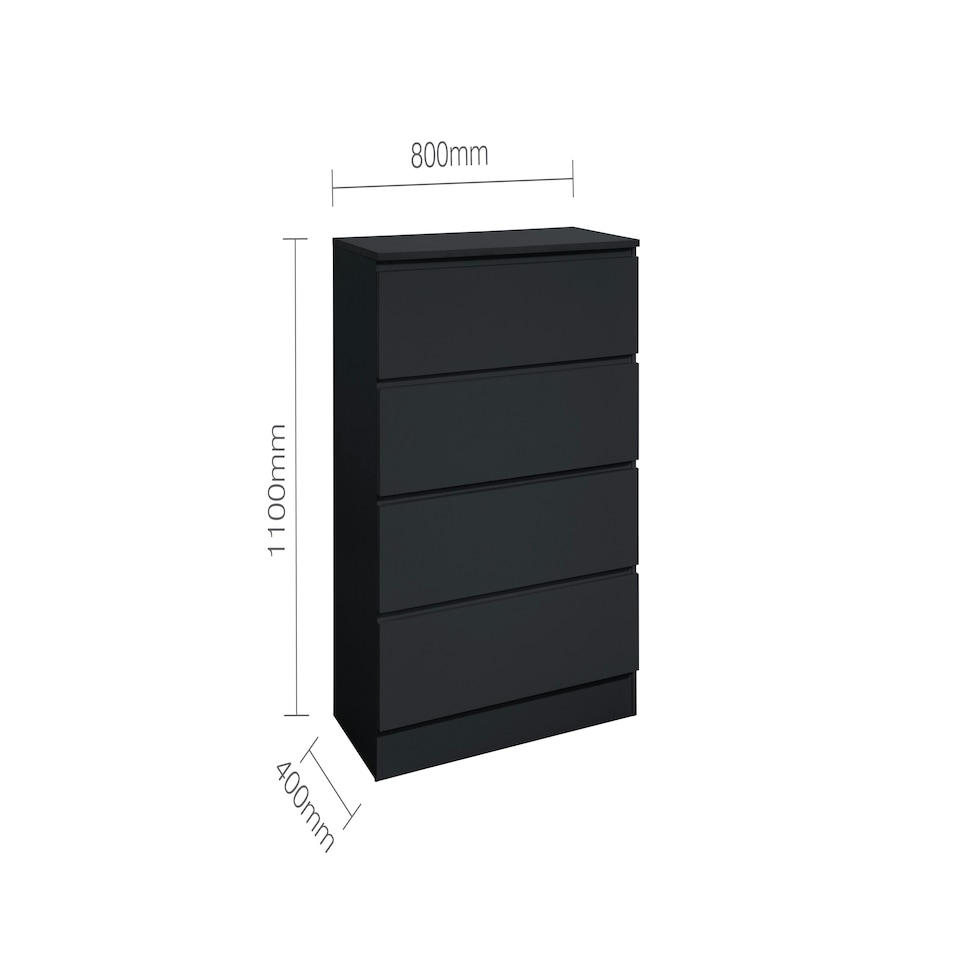 image 1 of Oslo 4 Drawer Chest