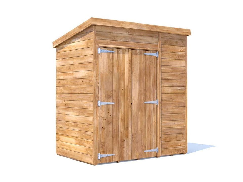 image 1 of Dunster House Garden Shed 1.8 x 1.2m (6' x 4') 15mm Walls Wooden Outdoor Storage, Pent Roof, Overlord Modular