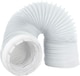 image 1 of SPARES2GO 4m Vent Hose + Connection Adapter Kit for Indesit Tumble Dryer