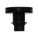 image 2 of Set of 2 Cassidy - Black E27 Flush Mount Ceiling Lights for Easy Fit Shades | Black | 2