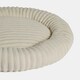 image 5 of OHS Ribbed Round Plush Plump Soft Warm Cosy Pet Dog Cat Cushioned Donut Bed Cream | M
