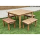 image 3 of The Marsh Four Seater Wooden Table Set