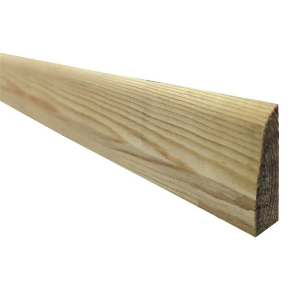 image 1 of PACK OF 15 (Total 15 Units) - 19mm x 50mm (15mm x 45mm Finish) Chamfered & Rounded Timber Architrave - 3.6m Length