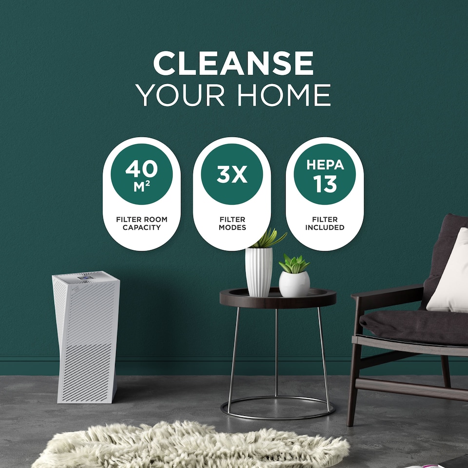 image 1 of DMD Replacement Pet Allergy Air Filter | White