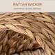 image 3 of PawHut Wicker Cat House, Raised Cat Bed with Cylindrical Base, 50 x 42 x 60 cm