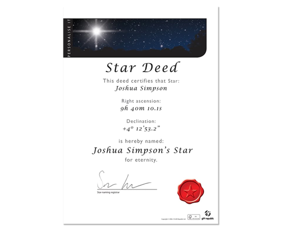 image 1 of Name a Star Gift Tin