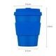 image 3 of Ecoffee Cup 12oz 350ml Reusable, Plant Based Coffee Cup with Silicone Lid & Sleeve - Bonassola