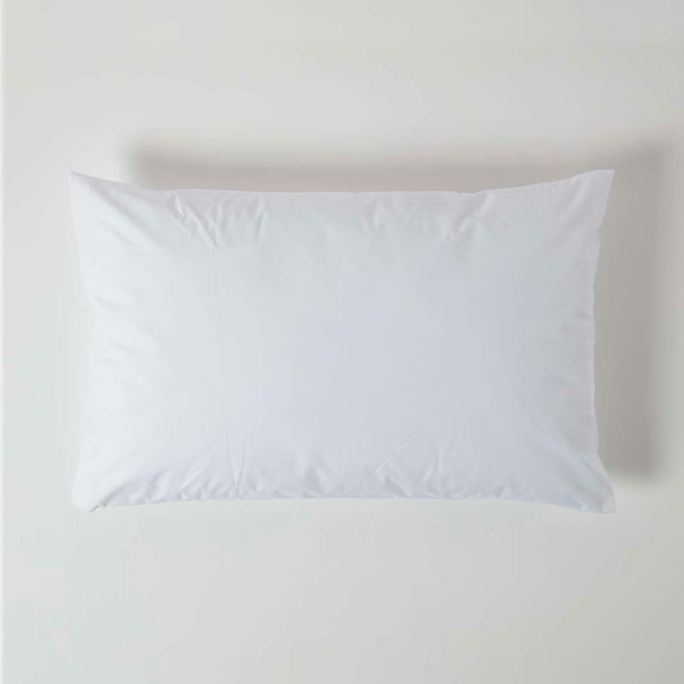 image 1 of Homescapes Waterproof Pillow Protectors Standard Size - Pack of 4 | White | Standard