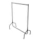 image 5 of 4ft Garment Clothes Rail Super Heavy Duty All Metal Black | Black