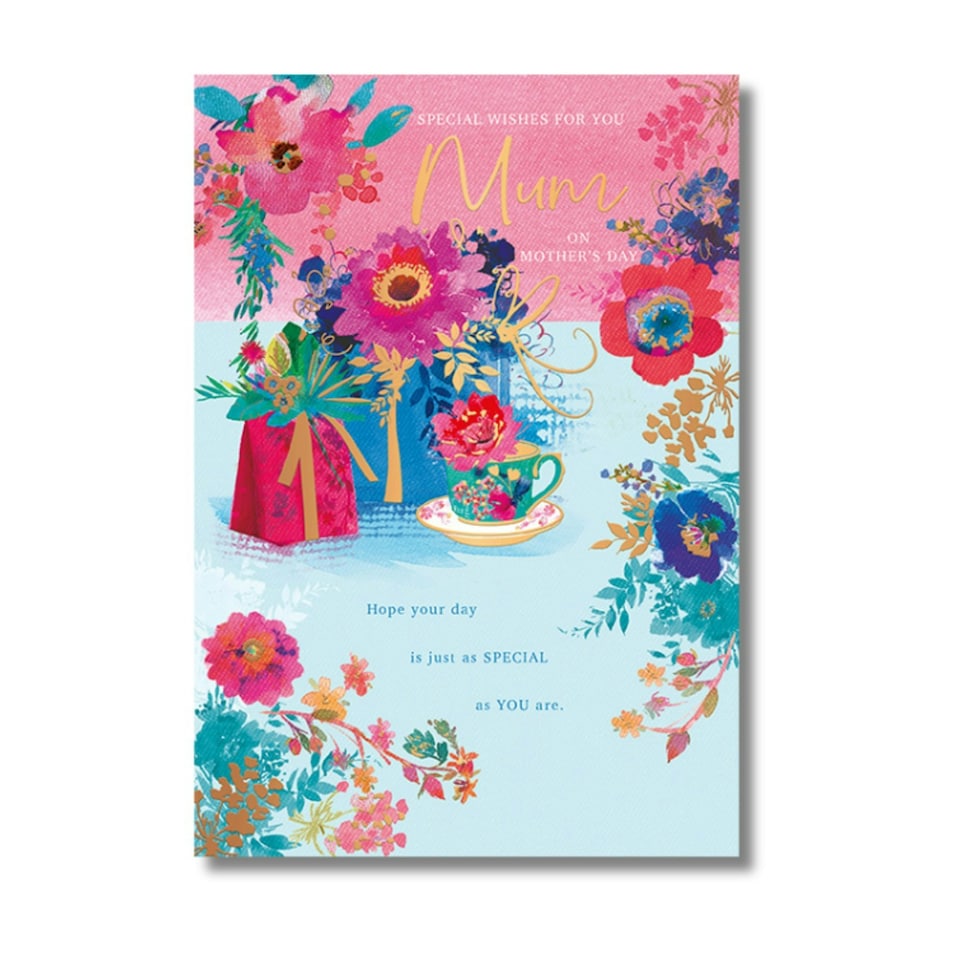 image 1 of Words 'n' Wishes Mother's Day Card for a Lovely Mum on Mothering Sunder, 23.5 x 16.5 cm