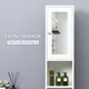 image 5 of kleankin Bathroom Floor Storage Cabinet with Mirror and Shelves Tallboy Unit