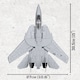 image 5 of F14 Tomcat Top Gun brick plane model - COBI 5811A - 757 bricks