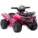 image 1 of HOMCOM 6V Kids Electric Ride on Car Toddlers Quad Bike All Terrain Vehicle Toy With Music for 18-36 months Pink