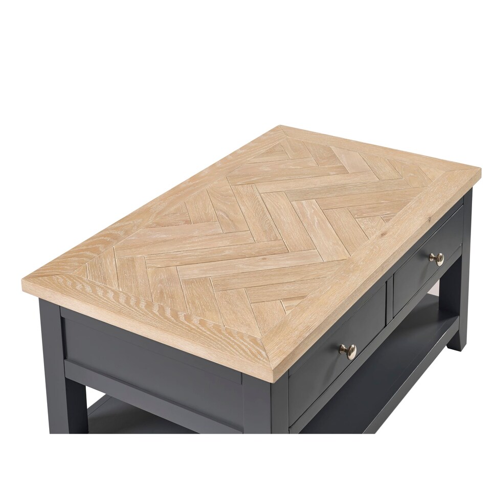 image 1 of Dunvegan Coffee Table in Dark Grey and Oak