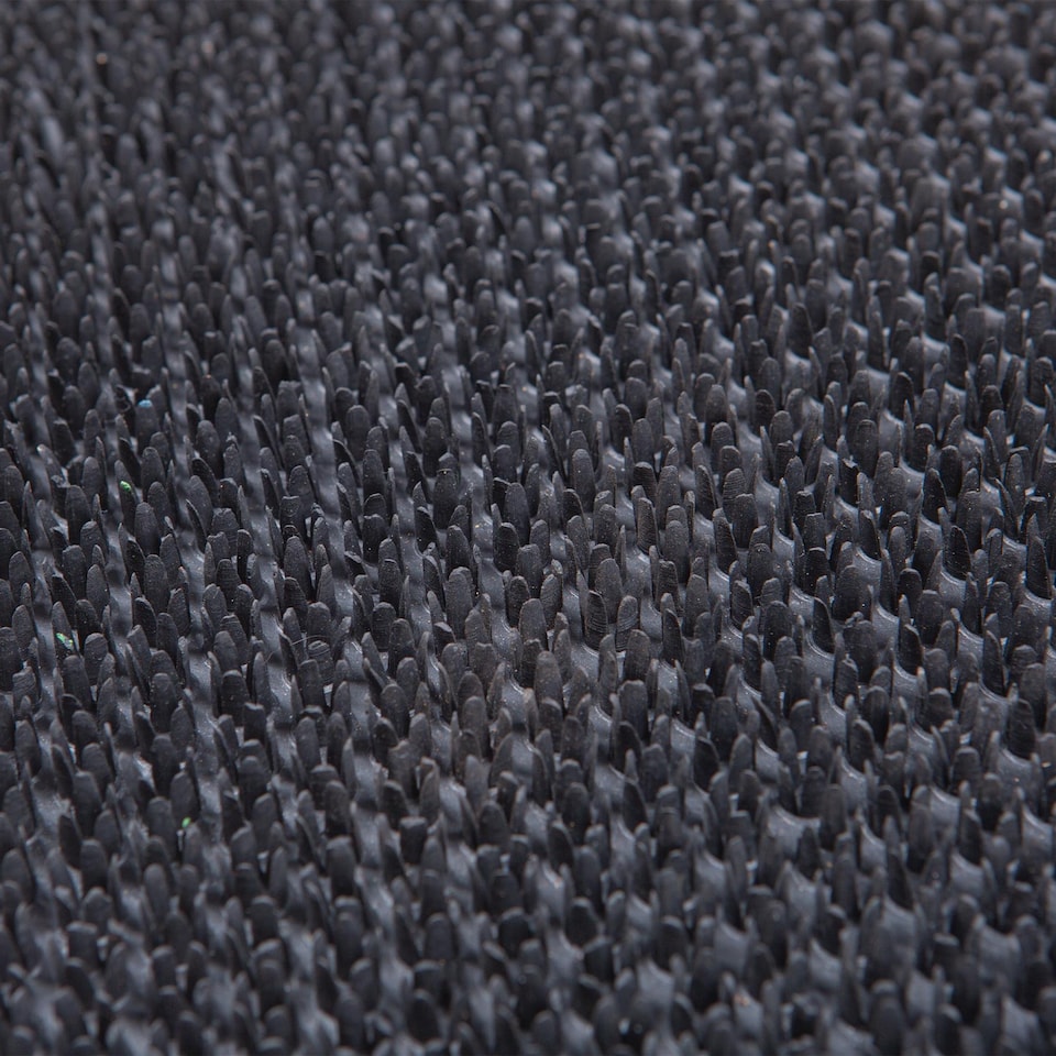 image 1 of Nicola Spring Heavy Duty Rubber Door Mat - 60cm x 40cm - Black - Classic