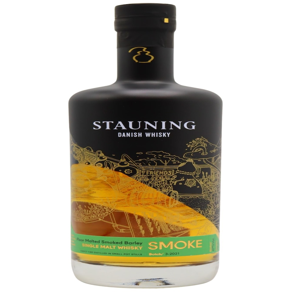 image 1 of Stauning - Smoke Danish Single Malt Whisky | Multi | Gentle bonfire smoke blends with elegant notes of citrus and honey. Palate: A rich taste of tobacco, nuts, vanilla and fresh herbs opens up. | 1