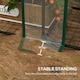 image 8 of Outsunny Mini Green House with 3 Tier Shelves, 151H x 143W x 46Dcm, Clear