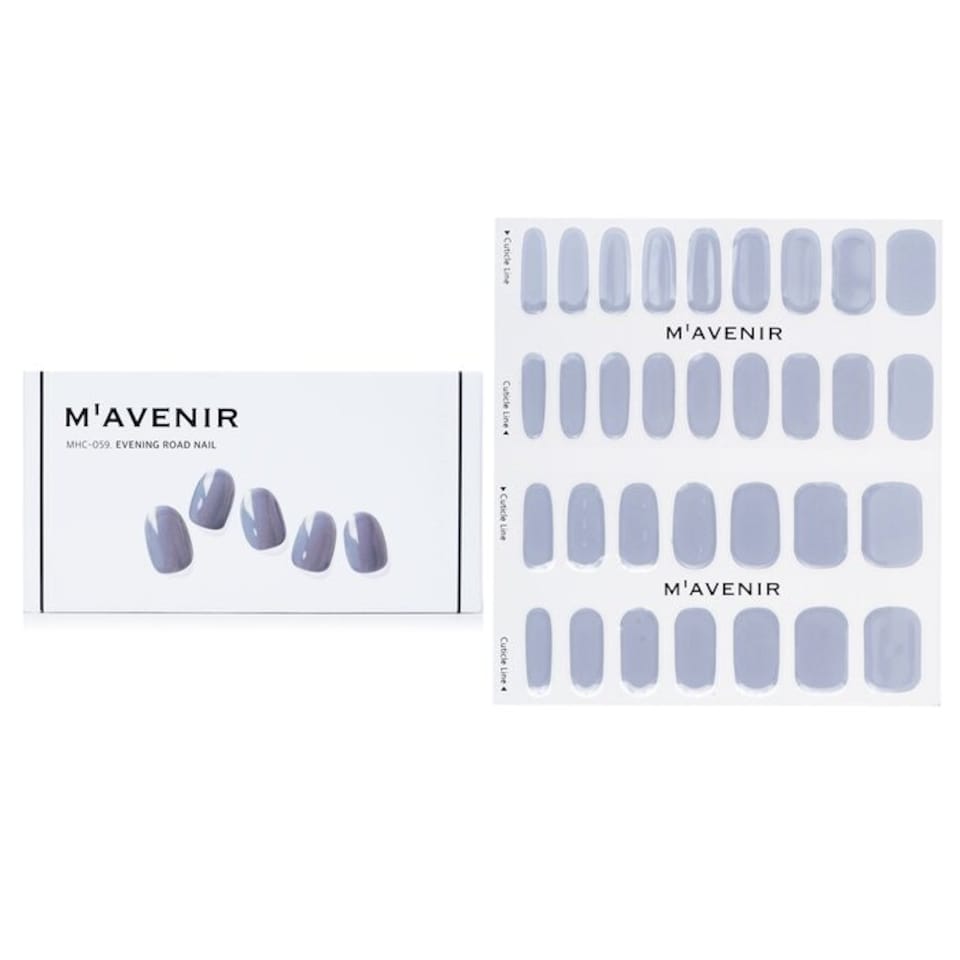 image 1 of Nail Sticker (purple) - # Evening Road Nail - 32pcs Purple