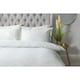 image 2 of Belledorm Clara Leaves Duvet Cover Set - Duck Egg - Superking