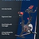 image 6 of HOMCOM Indoor Exercise Bike with Adjustable Height, Resistance
