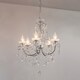 image 4 of Tabitha 5 Light Bathroom Ceiling Pendant Light Chrome, Clear Crystal (K9) Glass Detail IP44, G9