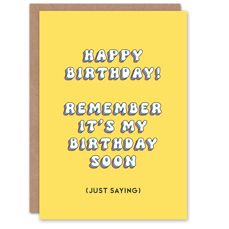 image 1 of Remember It's Mine Soon Fun Joke Humour Funny Birthday Card