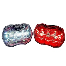 AWEStrobe Super Bright 10 Diode SMD LEDs Bike Light Set Run Time Of 200 hrs+*