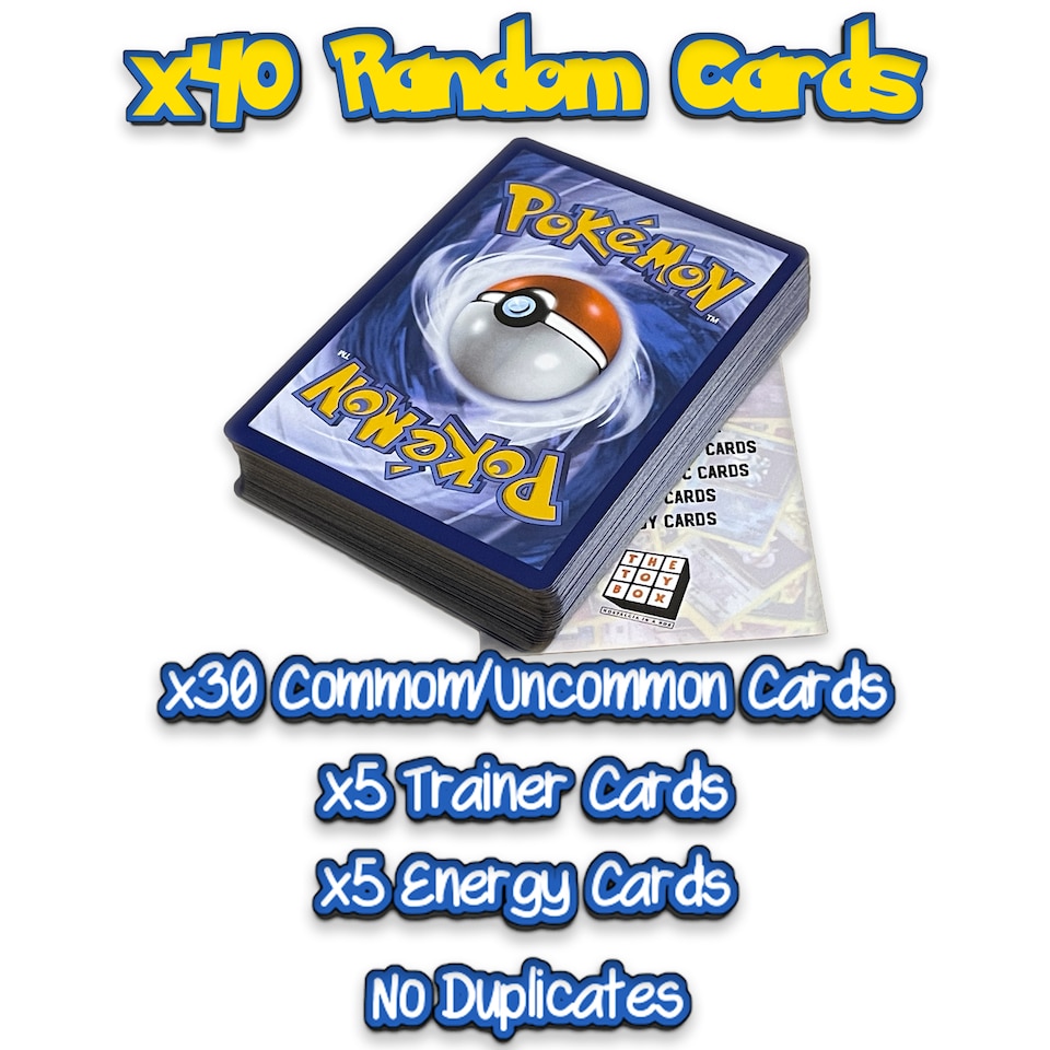 image 1 of The Toy Box Premium Pokemon Mystery Card Bundle - 50 Genuine Trading Cards with 10 Holo Cards + 1 Guaranteed Special Rare - No Duplicates