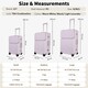 image 8 of Large Suitcase 26’ Inch Hard Shell Checked Luggage - Lightweight, Durable with Built-in Cupholder, TSA Lock, Dual Spinner Wheels