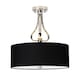 image 1 of Falmouth 3 Light Semi Flush Bathroom Ceiling Light Polished Chrome IP44, G9