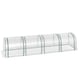 image 6 of Outsunny Tunnel Greenhouse Steel Frame for Garden w/ Zipper Doors